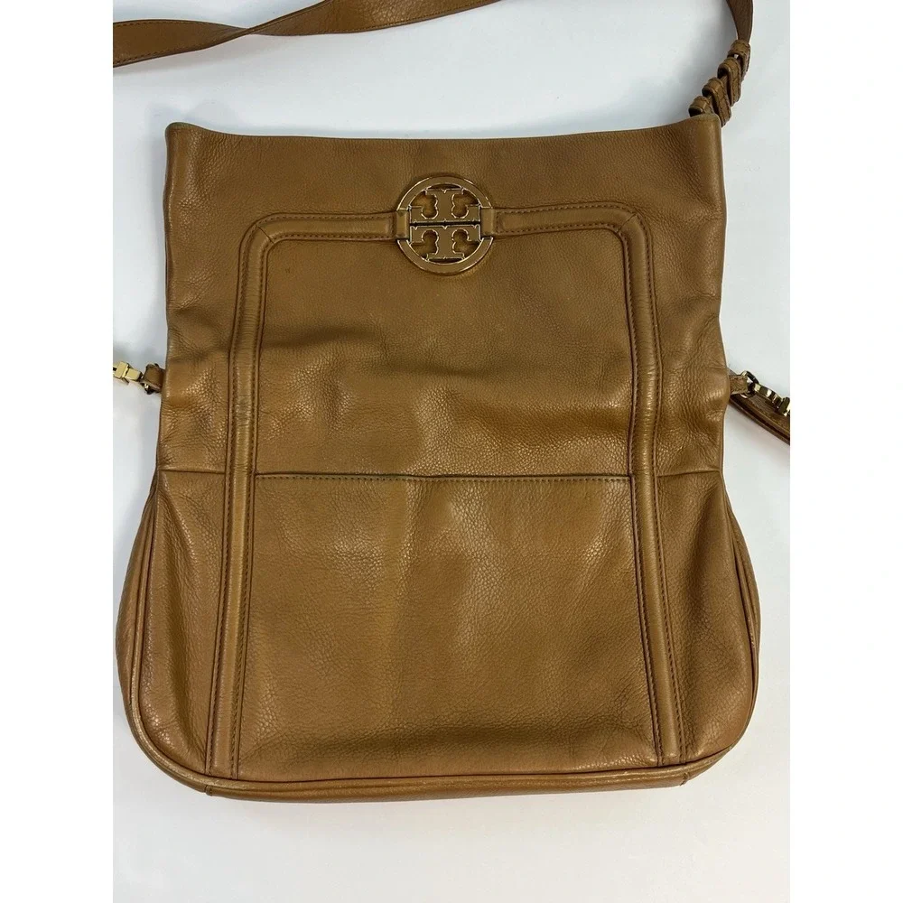 Tory Burch Handbag Amanda Fold Over Large Womens Leather Shoulder Bag Crossbody